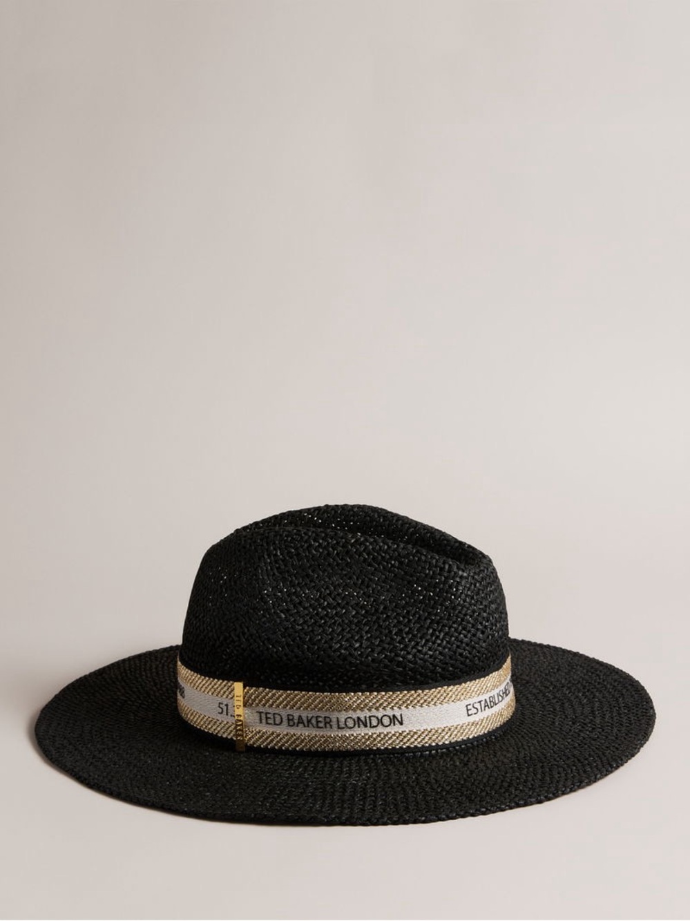 Ted Baker Claire Straw Fedora Hat NWT
